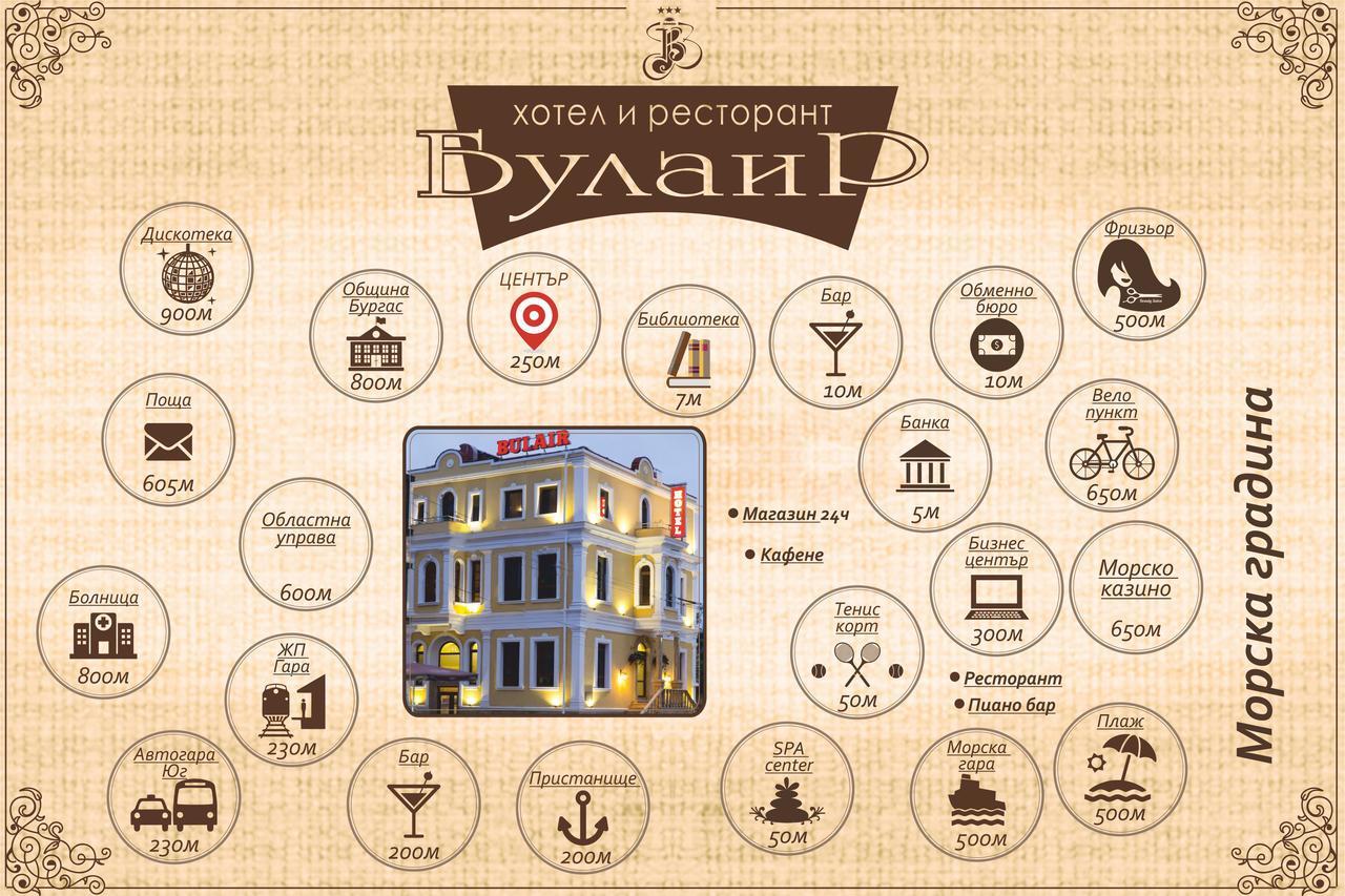 Hotel Bulair Burgas Bagian luar foto
